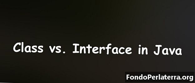 Klasse versus interface in Java