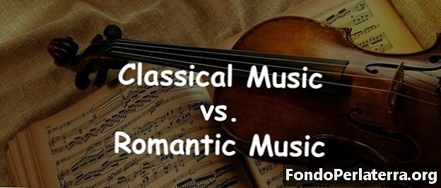 Klasična glasba proti romantični glasbi