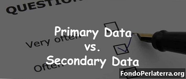 Dati primari vs. dati secondari