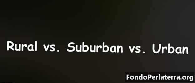 Rural vs. Suburbano vs. Urbano