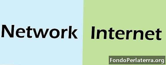 Diferența dintre rețea și internet