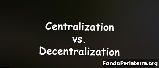 Centralización vs. Descentralización