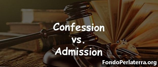 Confesión vs. Admisión