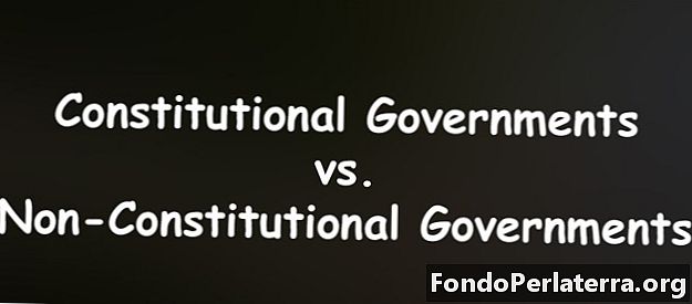 Governi costituzionali vs. Governi non costituzionali