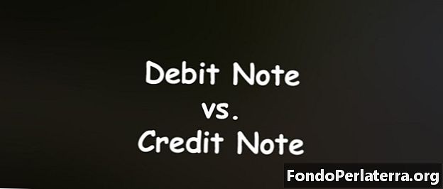 Nota de débito versus nota de crédito