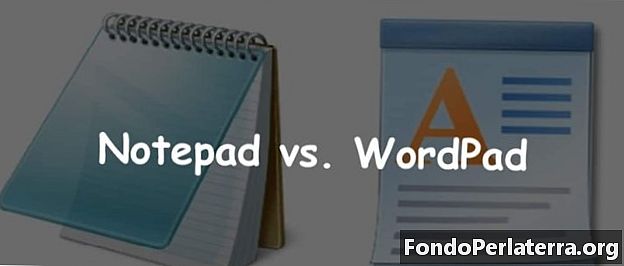 Bloco de notas vs. WordPad