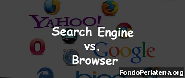 Zoekmachine versus browser